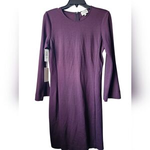 Large Wilfred Bell Sleeve Scriva Dress Plum Color